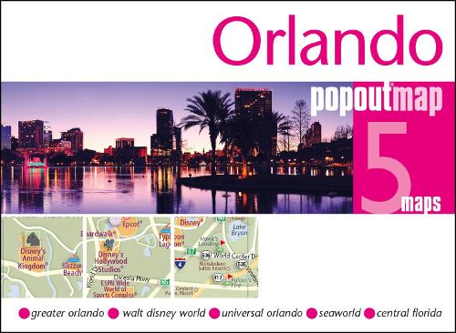 Orlando PopOut Map: Handy pocket size pop up map of Orlando and Walt Disney World Resort - PopOut Maps (Sheet map, folded)