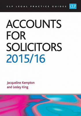 Accounts for Solicitors 2015/2016 - CLP Legal Practice Guides (Paperback)