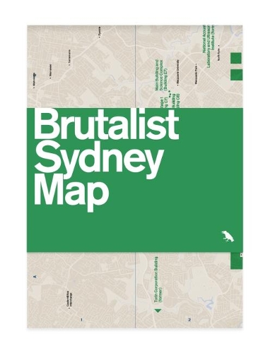 Brutalist Sydney Map (Sheet map, folded)