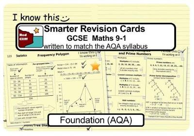 Smarter Revision Cards Book - GCSE Maths 9-1 Foundation (AQA) (Spiral bound)
