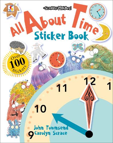 All About Time Sticker Book - The Scribble Monsters (Paperback)