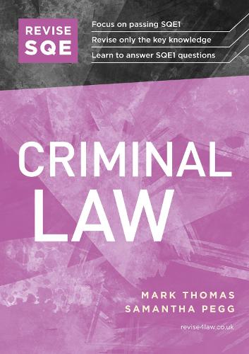 Revise SQE Criminal Law: SQE1 Revision Guide (Paperback)