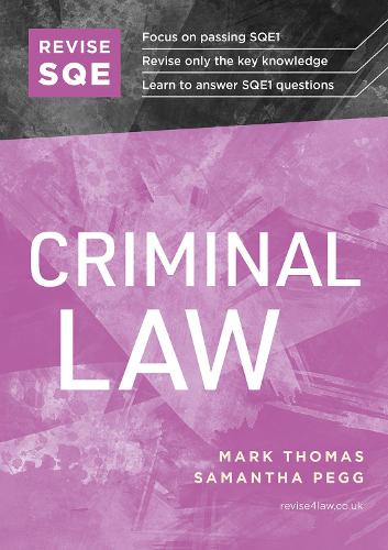 Revise SQE Criminal Law: SQE1 Revision Guide (Paperback)