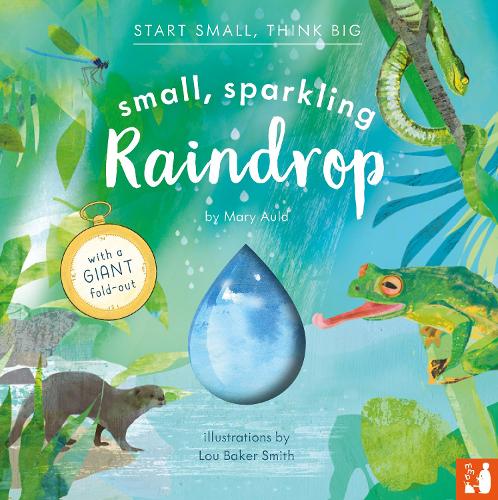 Small, Sparkling Raindrop: A fact-filled picture book about the water cycle with a large fold-out (ages 4-8) - Start Small, Think Big (Hardback)