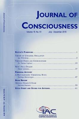 Journal of Consciousness, Number 61 - Journal of Consciousness 61 (Paperback)