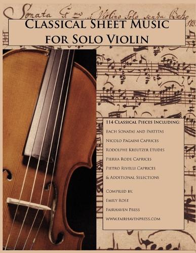 Classical Sheet Music for Solo Violin (Paperback)