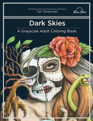 Dark Skies: A Grayscale Adult Coloring Book (Paperback)