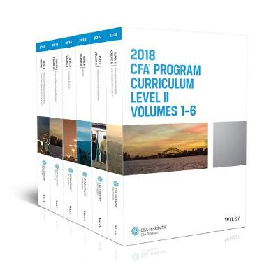CFA Program Curriculum 2018 Level II: Volumes 1 - 6 Box Set - CFA Curriculum 2018 (Paperback)