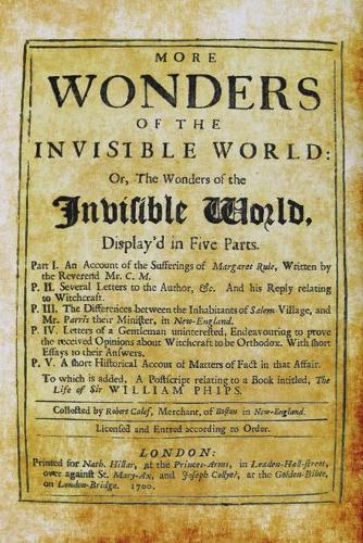 More Wonders of the Invisible World (Paperback)