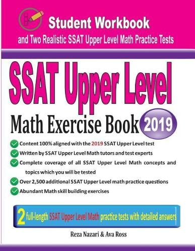 SSAT Upper Level Math Exercise Book by Reza Nazari, Ava Ross | Waterstones