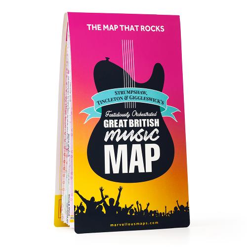 S T & G's Great British Music Map 2018 (Sheet map, folded)