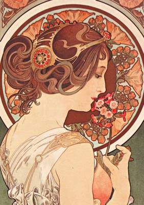 Carnet Blanc, Affiche Mucha, La Primev�re - Bnf Portraits (Paperback)