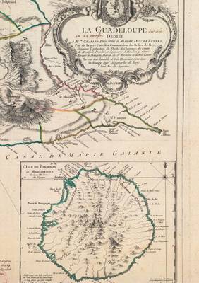 Carnet Blanc, Carte de la Guadeloupe, Le Rouge, 1753 - Bnf Cartes/Plans (Paperback)