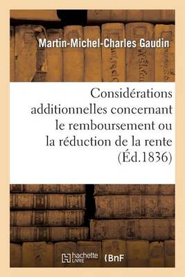 Consid�rations Additionnelles Concernant Le Remboursement Ou La R�duction de la Rente - Sciences Sociales (Paperback)