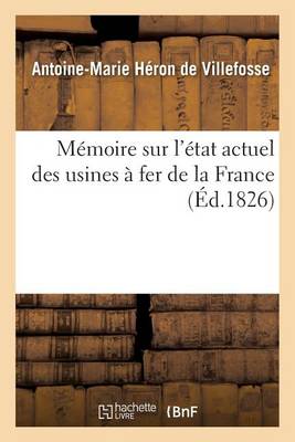 M�moire Sur l'�tat Actuel Des Usines � Fer de la France - Savoirs Et Traditions (Paperback)