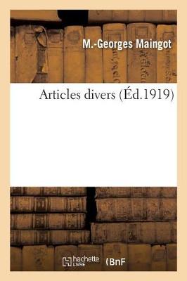 Articles Divers - Sciences (Paperback)