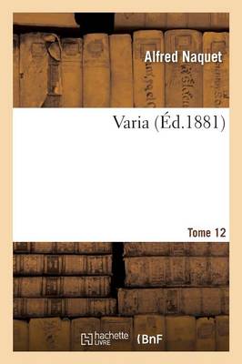Varia Tome 12 - Sciences Sociales (Paperback)