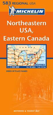 Northeastern USA, Eastern Canada - Michelin Regional Maps No.583 (Sheet map, folded)