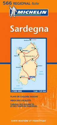 Sardegna - Michelin Regional Maps No.566 (Sheet map, folded)