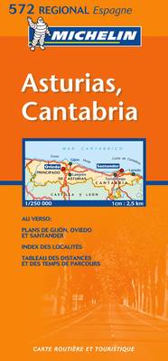 Asturias, Cantabria - Michelin Regional Maps No. 572 (Sheet map, folded)