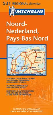 Noord-Nederland Pays-bas Nord - Michelin Maps No.531 (Sheet map, folded)