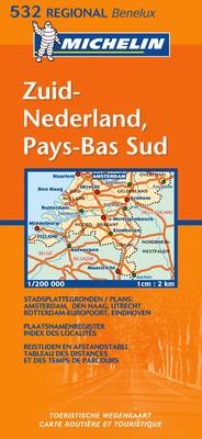 Zuid-Nederland - Michelin Regional Maps No.532 (Sheet map, folded)