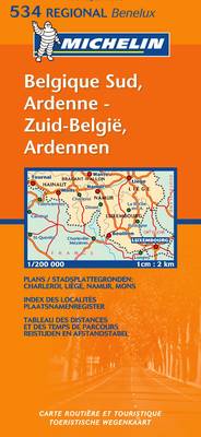 Belgique Sud, Ardenne/Zuid-Belgie, Ardennen - Michelin Regional Maps No.534 (Sheet map, folded)