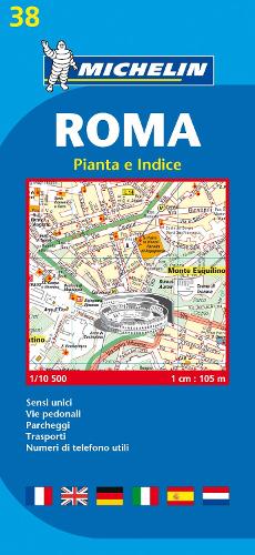 Rome - Michelin City Plan: City Plans - Michelin City Plans (Sheet map)