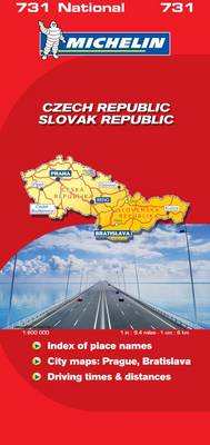 Czech/Slovak Republic 2007 - Michelin National Maps No. 0731 (Sheet map, folded)