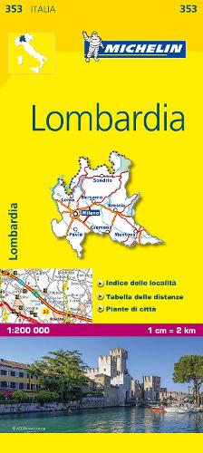 Lombardia - Michelin Local Map 353: Map - Michelin Local Maps (Sheet map)