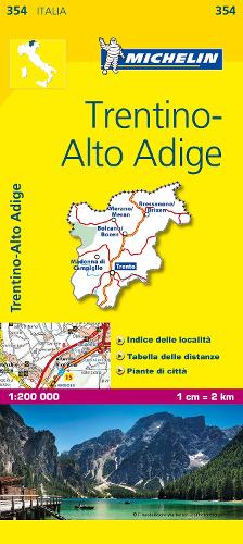Trentino - Michelin Local Map 354: Map - Michelin Local Maps (Sheet map)