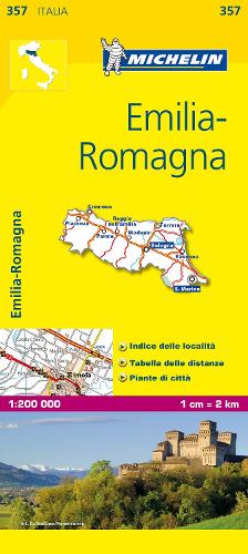 Emilia Romagna - Michelin Local Map 357: Map - Michelin Local Maps (Sheet map)