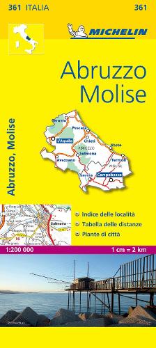 Abruzzo & Molise - Michelin Local Map 361: Map - Michelin Local Maps (Sheet map)