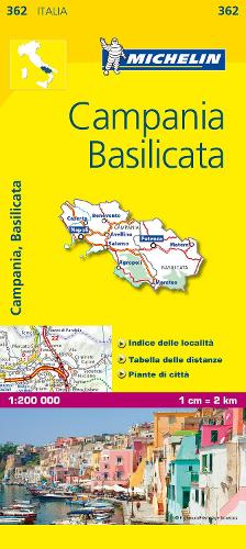 Campania - Michelin Local Map 362: Map - Michelin Local Maps (Sheet map)