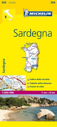Sardinia - Michelin Local Map 366: Map (Sheet map, folded)