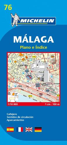 Malaga - Michelin City Plan: City Plans - Michelin City Plans (Sheet map)