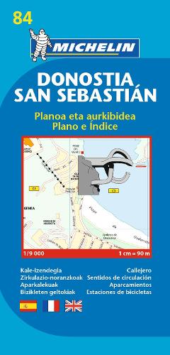 San Sebastian - Michelin City Plan 84: City Plans - Michelin City Plans (Sheet map)
