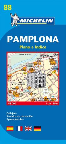 Pamplona - Michelin City Plan 88: City Plans - Michelin City Plans (Sheet map)