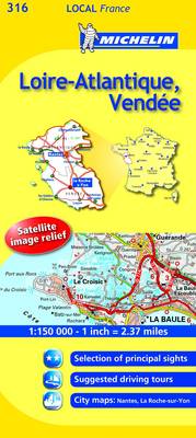 Loire-Atlantique, Vendee - Michelin Local Maps No. 316 (Sheet map, folded)