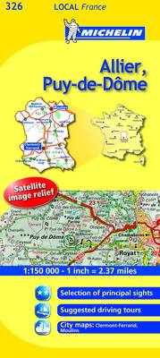 Allier, Puy-de-Dome - Michelin Local Maps No. 326 (Sheet map, folded)