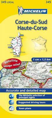 Corse-du-Sud, Haute-Corse - Michelin Local Maps No. 345 (Sheet map, folded)