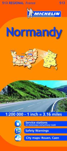 Normandy Map - Michelin National Map (Sheet map, folded)