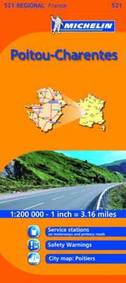 Poitou-Charentes - Michelin Regional Maps No. 521 (Sheet map, folded)