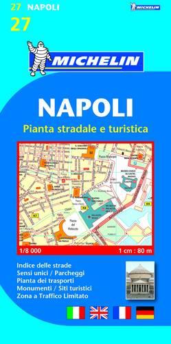 Napoli (Naples) Town Plan - Michelin City Plans No. 19027 (Sheet map, folded)