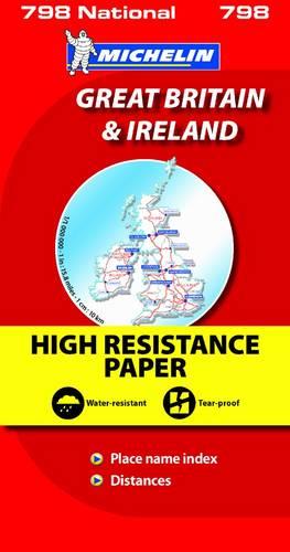Great Britain & Ireland High Resistance - Michelin National Map: Map - Michelin National Maps (Sheet map)