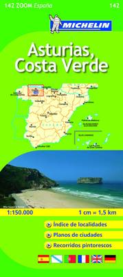 Asturias, C. Verde - Michelin Zoom Maps No. 142 (Sheet map, folded)