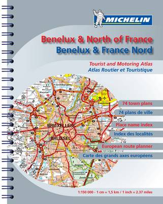 Road Atlas Benelux and N. France 2009 - Michelin Tourist and Motoring Atlases No. 2452 (Spiral bound)