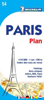 Paris Plan 2010 - Michelin City Plans 0054 (Sheet map, folded)