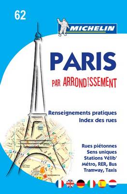 Paris Par Arrondissement Map - Michelin City Map (Spiral bound)