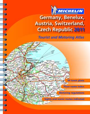 Atlas Germany, Benelux, Austria, Switzerland, Czech Republic 2011 2011 - Michelin Tourist and Motoring Atlases (Spiral bound)